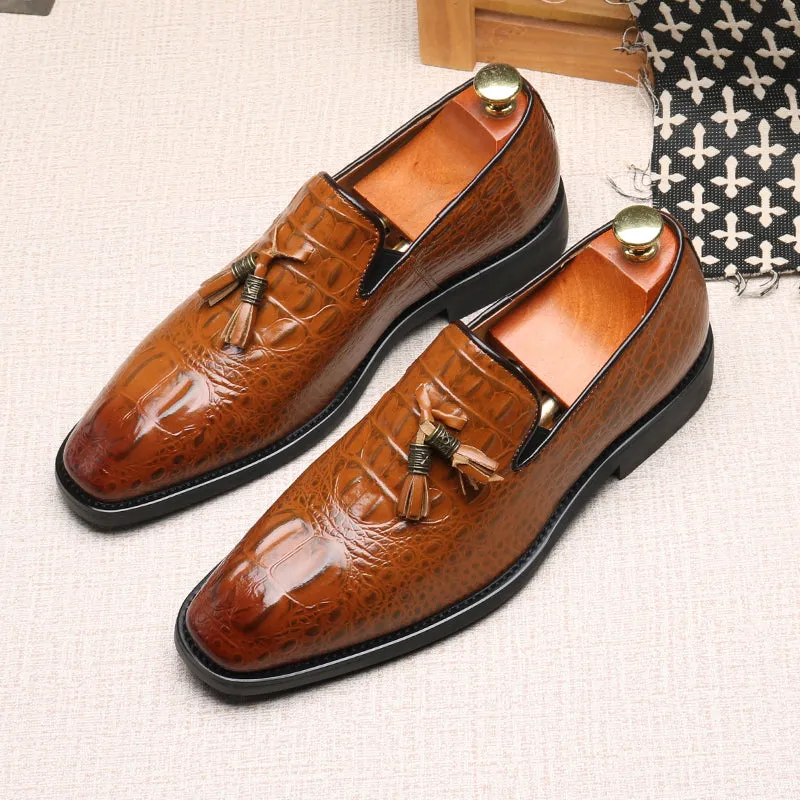 Lustrévo Pantherique Dress Loafers