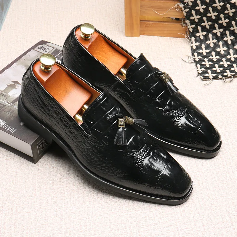 Lustrévo Pantherique Dress Loafers