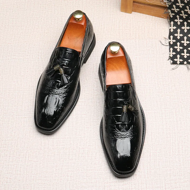 Lustrévo Pantherique Dress Loafers