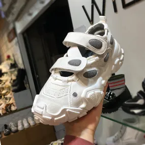 LUXE SEVEN DESIGN VINTAGE WHITE TRAINERS