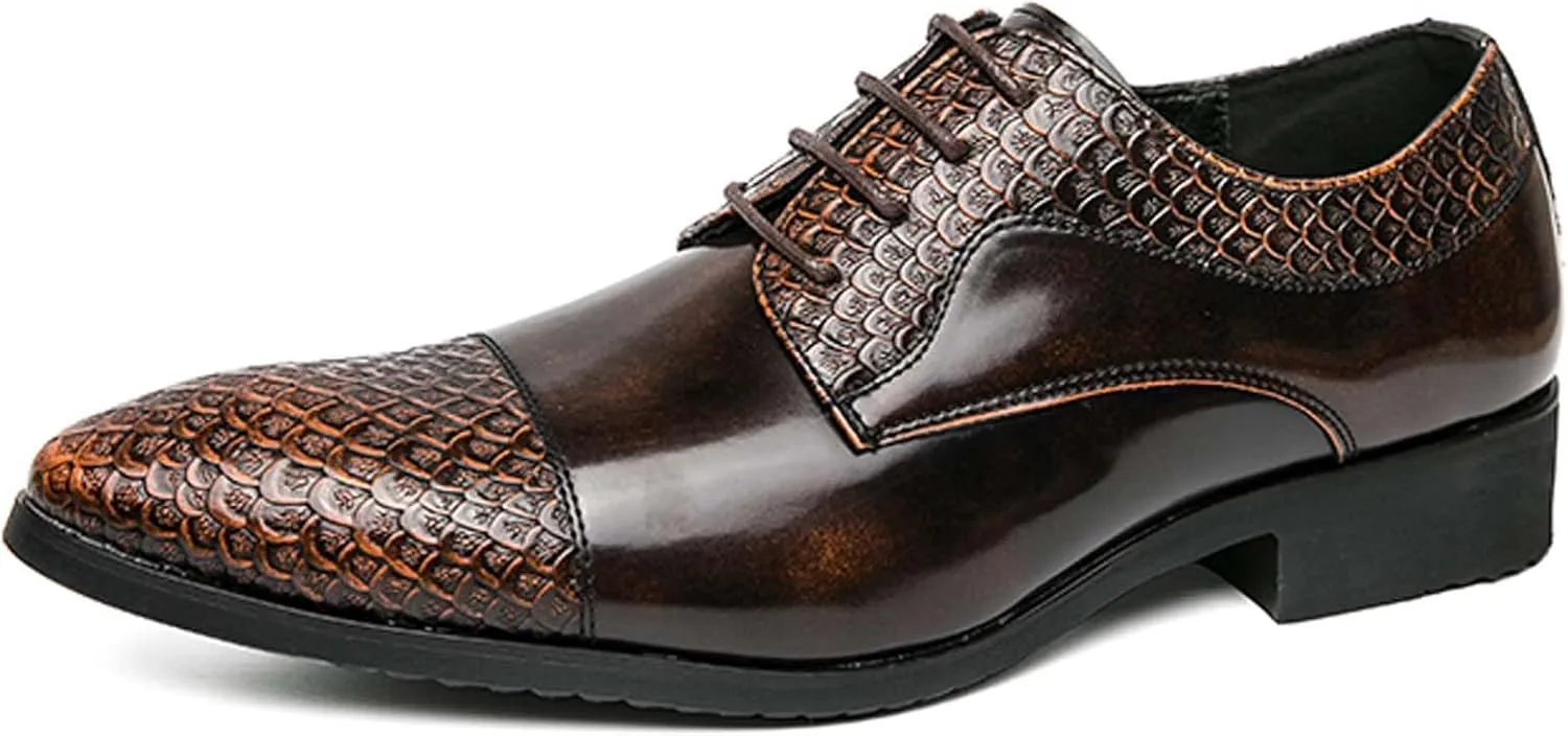 Men's Comfortable Flat Shoes Large Business Shoes Closed Toe Pointed Casual Comfortable Formal Dress Work Shoes