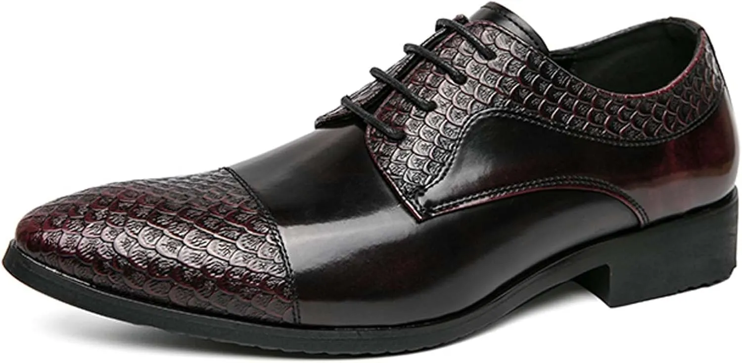 Men's Comfortable Flat Shoes Large Business Shoes Closed Toe Pointed Casual Comfortable Formal Dress Work Shoes