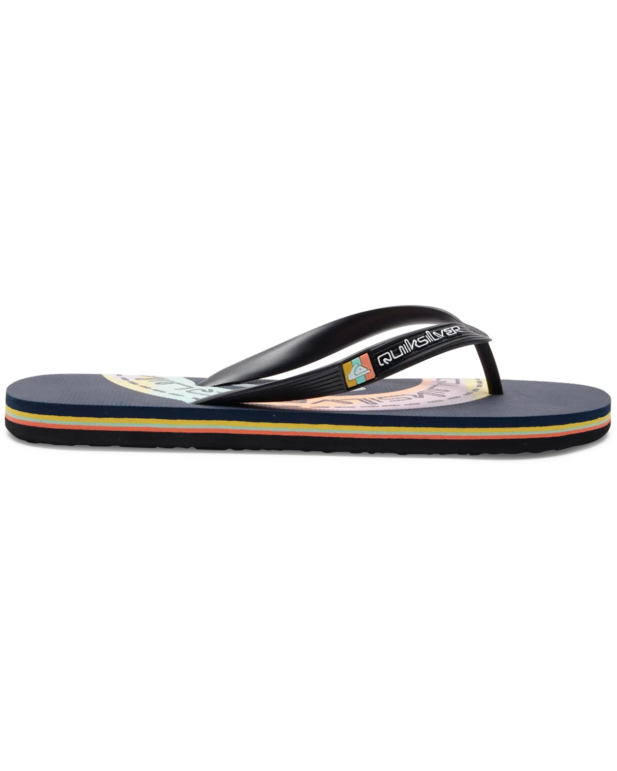 Molokai Art Flip Flops in Blue & Orange