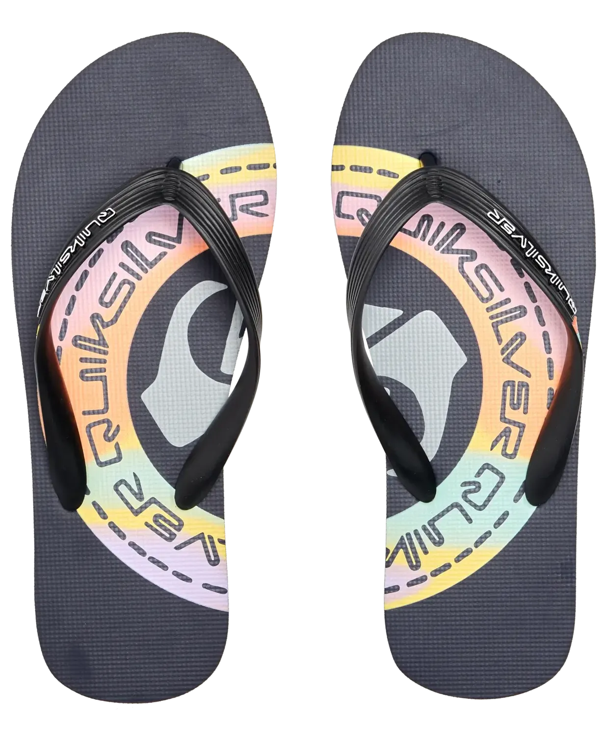 Molokai Art Flip Flops in Blue & Orange
