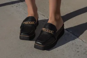 NAKED FEET - ELECT in BLACK Platform Mules