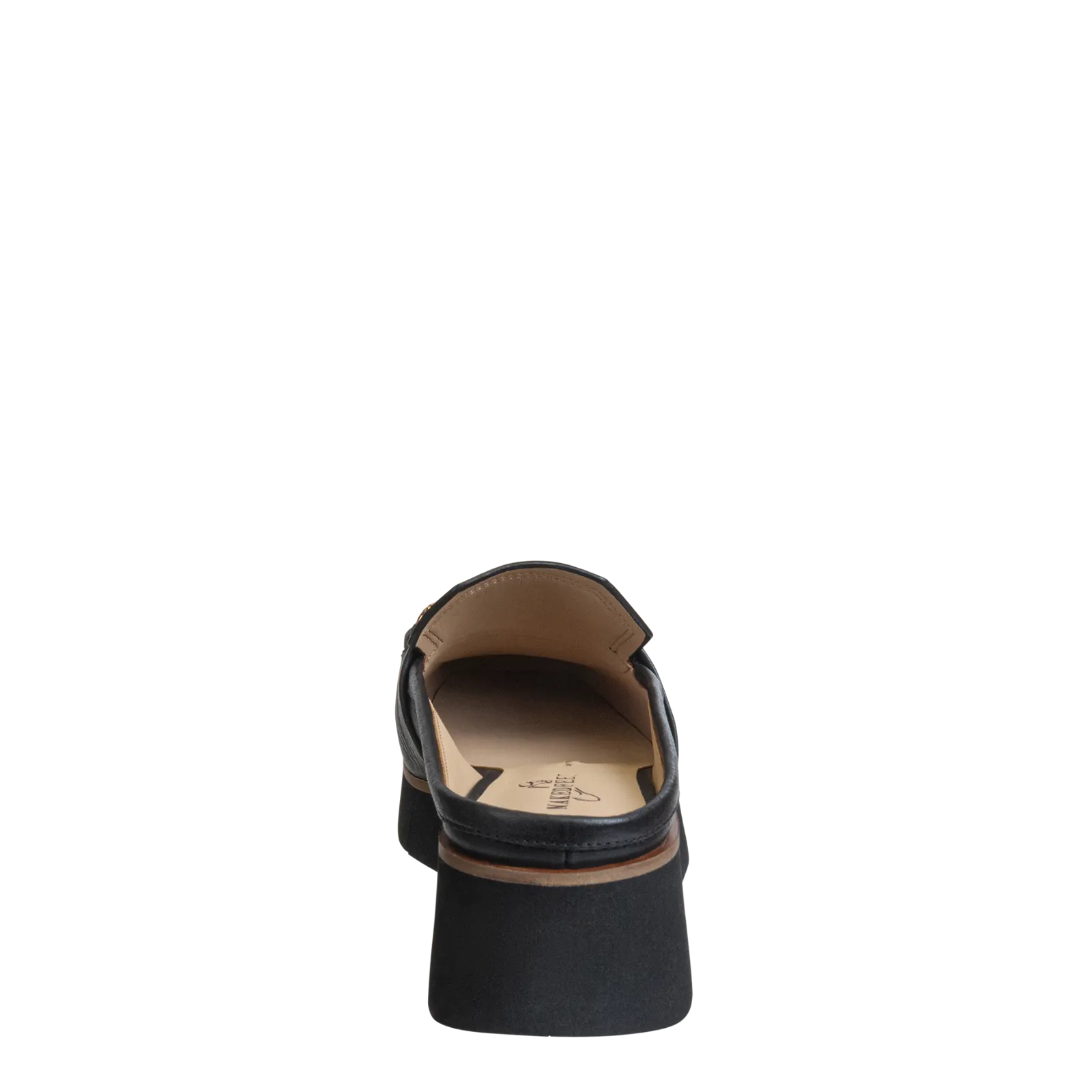 NAKED FEET - ELECT in BLACK Platform Mules