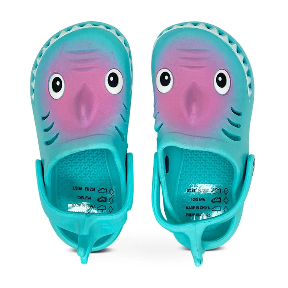 Norty TODDLER GIRL 6-11 CLOG SHARK TURQUIOSE