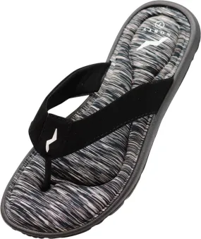 Norty WOMENS 6-11 MEM FOAM SANDAL BK SILVER