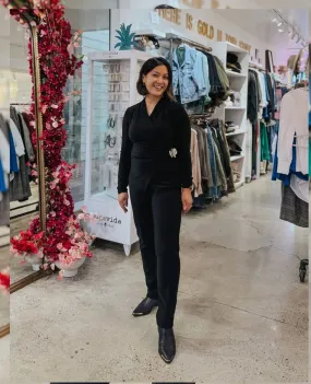 Perfect Soft Pull On Black Pant