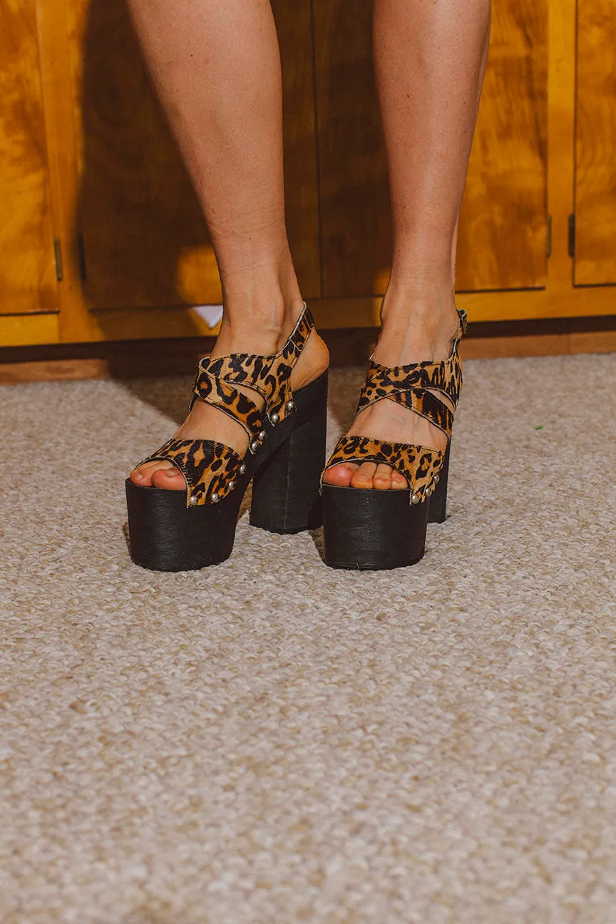 PORTER Leopard Heels by UNIF size 7