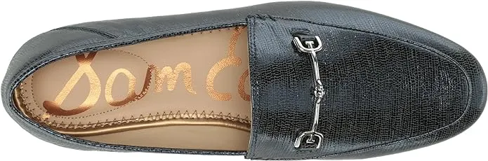 Sam Edelman Loraine Metallic Denim Almond Toe Slip On Classic Vamp Loafers