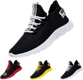 Sneakers for Men Lightweight Breathable Mesh Slip On Fashion Walking Shoes Soft Comfortable Athletic Workout Sport Shoes