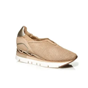 SOFTWAVES PLATFORM MESH SNEAKER IN KAKI