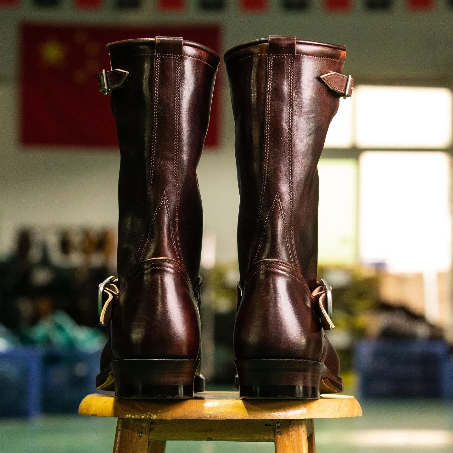 Tan Long Lace-Up Tall Tale Trekkers Leather Boots