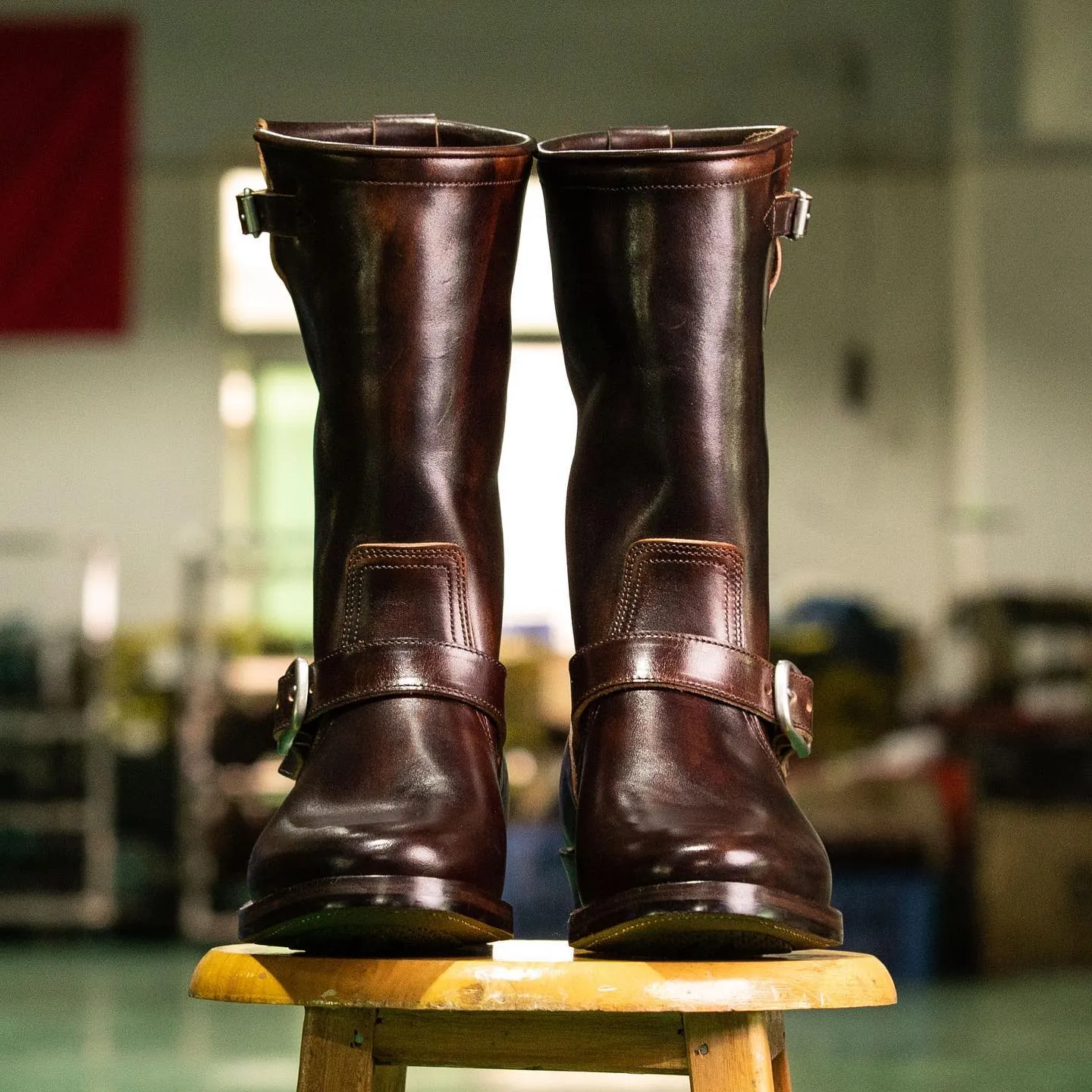 Tan Long Lace-Up Tall Tale Trekkers Leather Boots