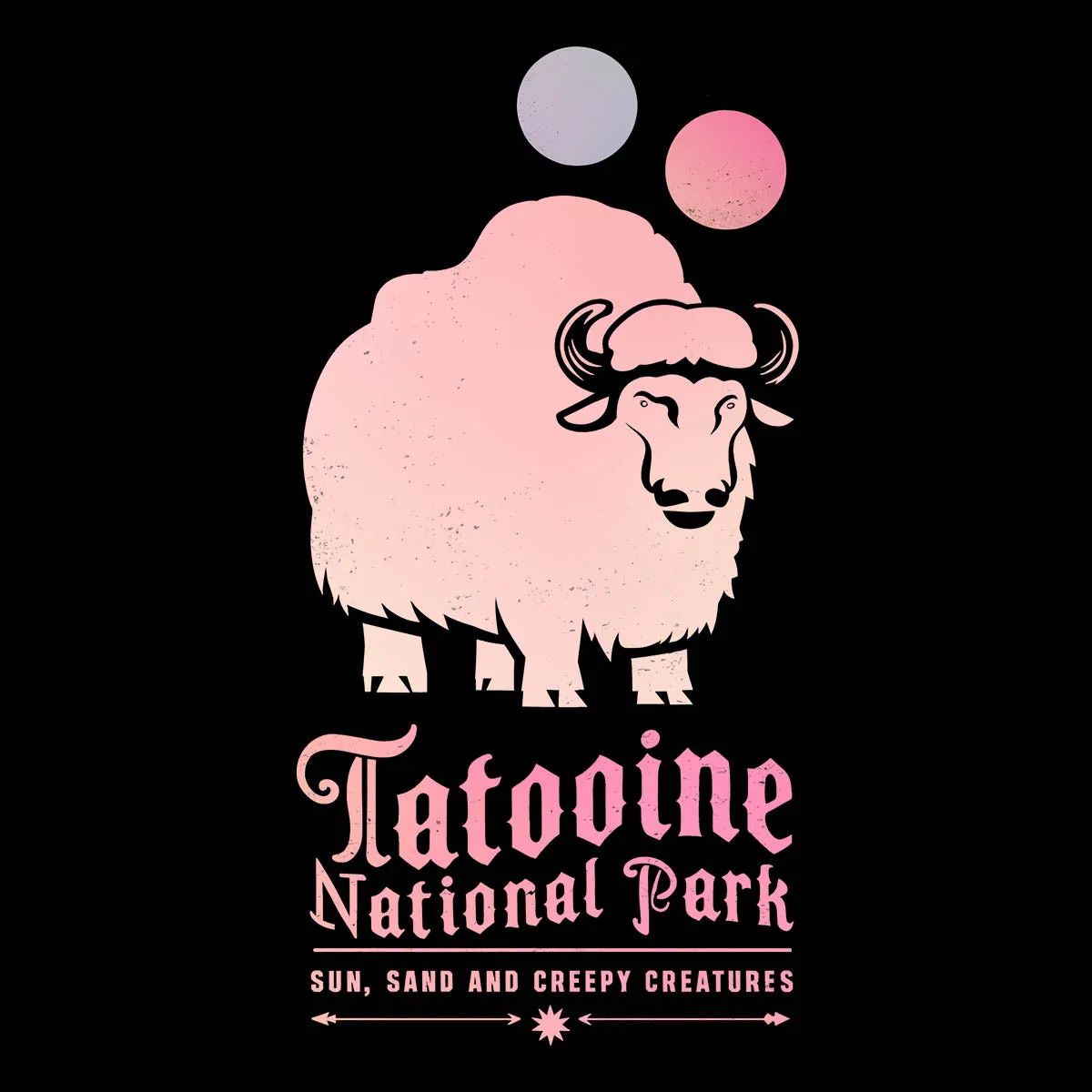 Tatooine Trekkers T-shirt: Explore the Sarcastic Side of the National Park