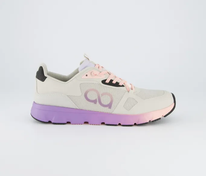 TENHAAG Grey Lilac Slip on Trainer