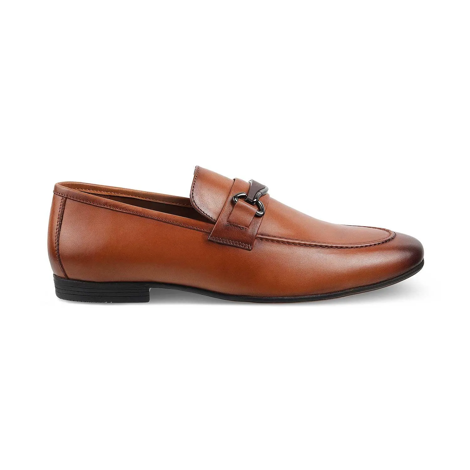 The Regamo Tan Men's Leather Loafers Tresmode
