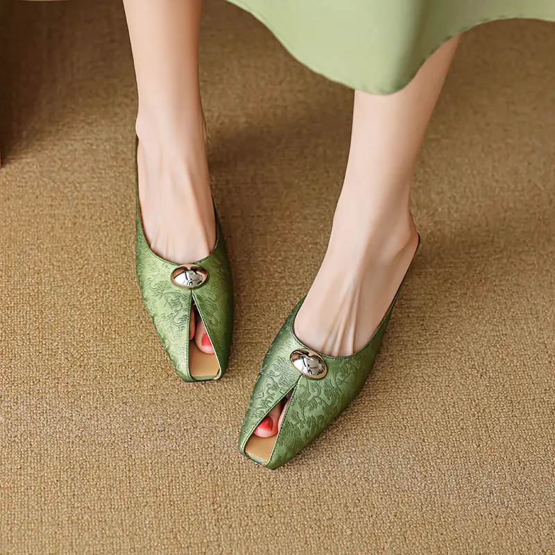 USS Shoes Iza Women's Open Toe Vintage Mules