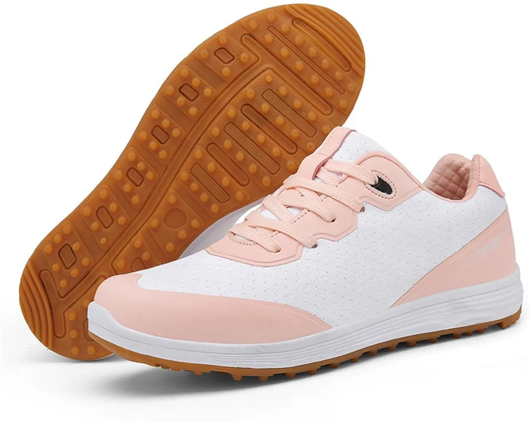 VEACAM Golf Shoes for Men, Spikeless Golf Sport Footwears Anti Slip Golfing Training Sneakers Lightweight Mens Golf Trainers
