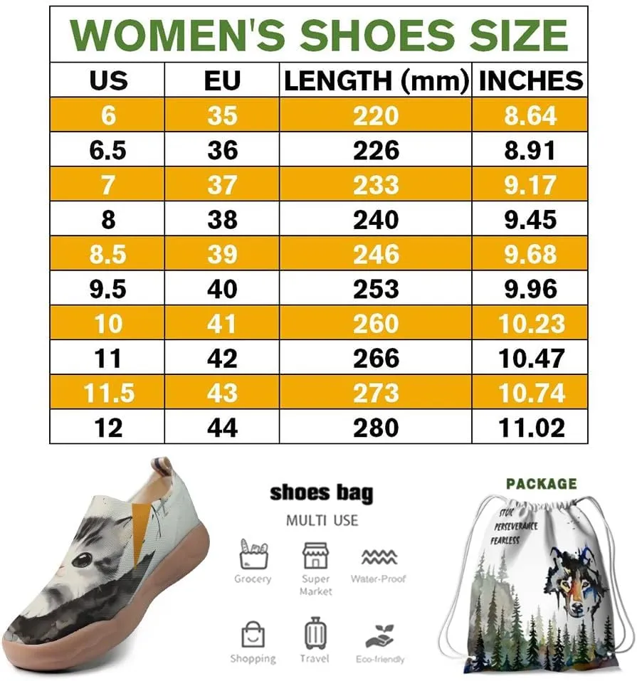 Women's Art Travel Shoes Slip-on Casual and Comfortable Loafers Light and Comfortable Fashionable Sneakers