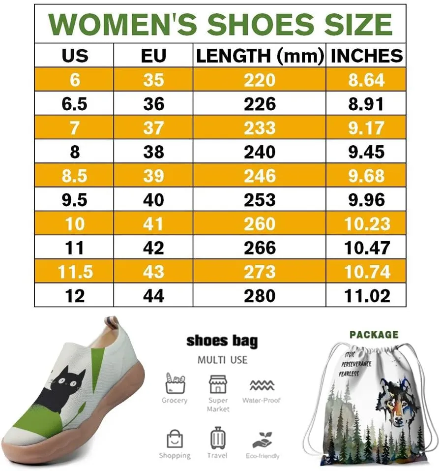 Women's Art Travel Shoes Slip-on Casual and Comfortable Loafers Light and Comfortable Fashionable Sneakers