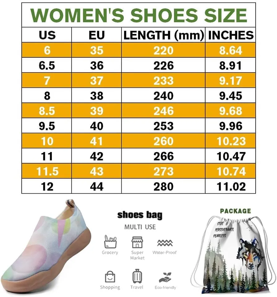 Women's Art Travel Shoes Slip-on Casual and Comfortable Loafers Light and Comfortable Fashionable Sneakers