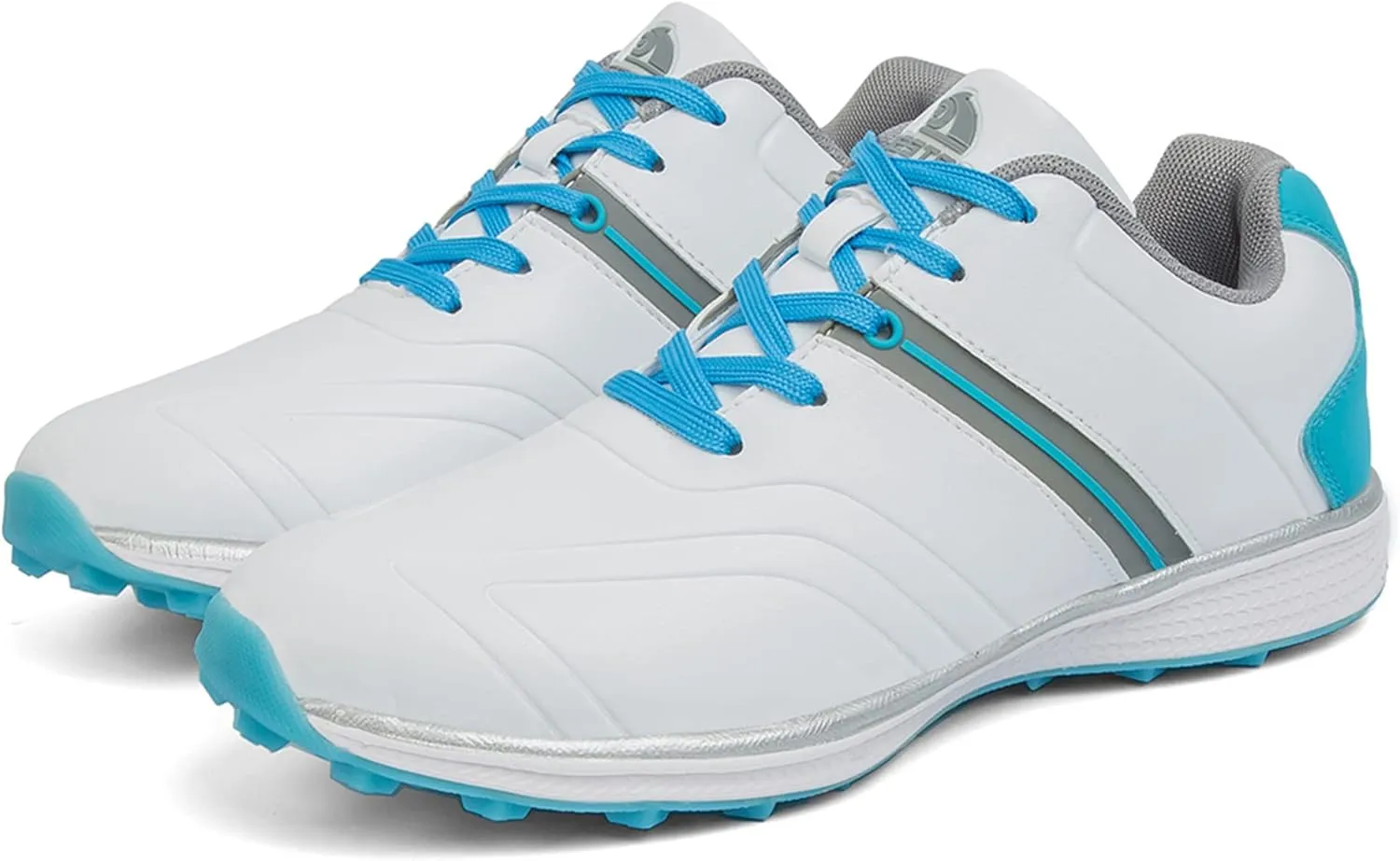 Women's Golf Shoes Spikeless Lace-Up Golf Trainers Waterproof Breathable Comfortable Lightweight