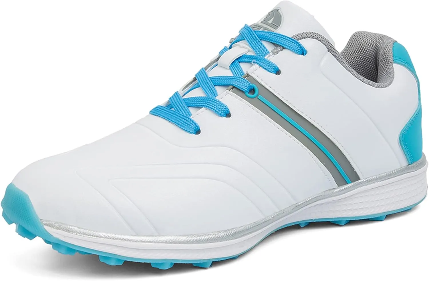 Women's Golf Shoes Spikeless Lace-Up Golf Trainers Waterproof Breathable Comfortable Lightweight