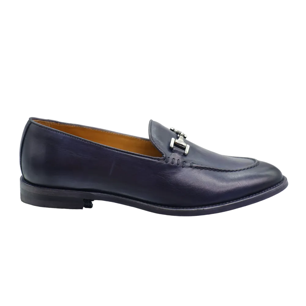 Womens' Moccasins in Calf Leather Bluette (BRD9426)