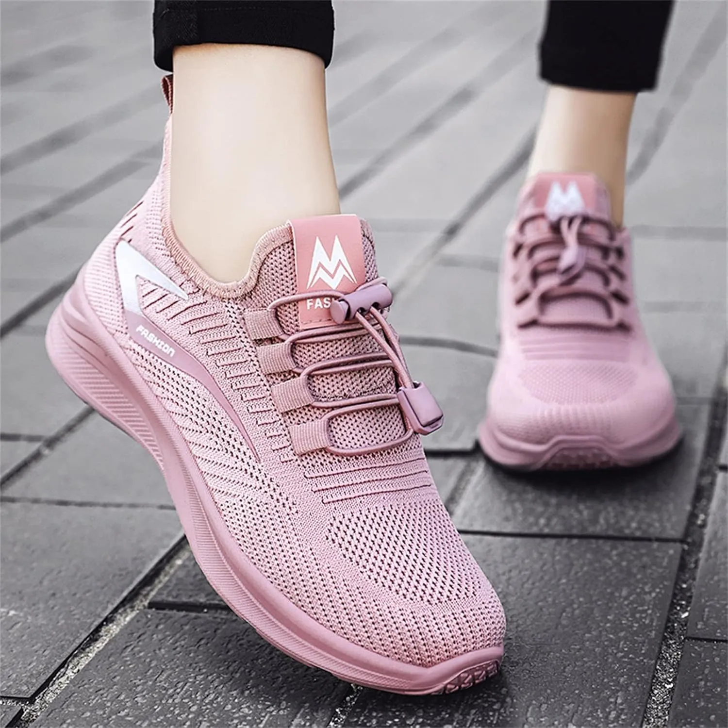 Womens Slip on Walking Shoes Comfort Lightweight Workout Casual Tennis Mesh Shoes Running Arch Support Sneakers