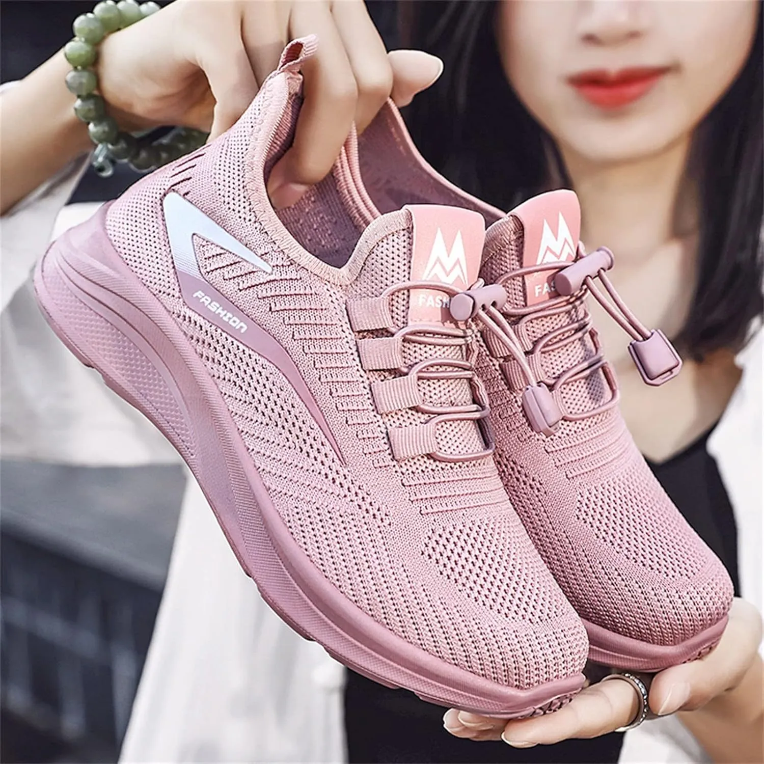 Womens Slip on Walking Shoes Comfort Lightweight Workout Casual Tennis Mesh Shoes Running Arch Support Sneakers
