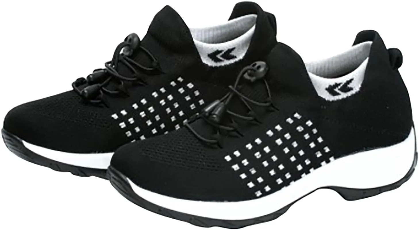 Women's Woven Orthopedic Breathable Soft Shoes Tennis Shoes Womens Fashion Casual Slip On Shoes Men's Fashion Sneakers Platform Tennis Shoe Cross Trainer Shoe