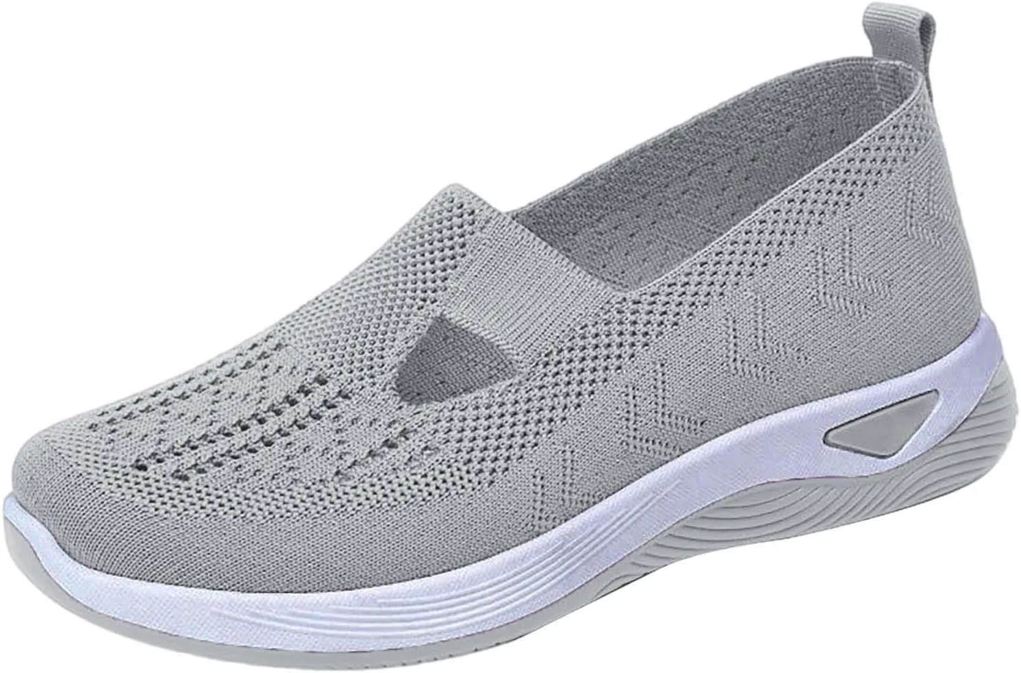 Women's Woven Orthopedic Breathable Soft Shoes Womens Running Shoes Wide Feet Casual Shoes White Platform Sneakers Slip On Tennis Shoe Loafers Dress Shoe