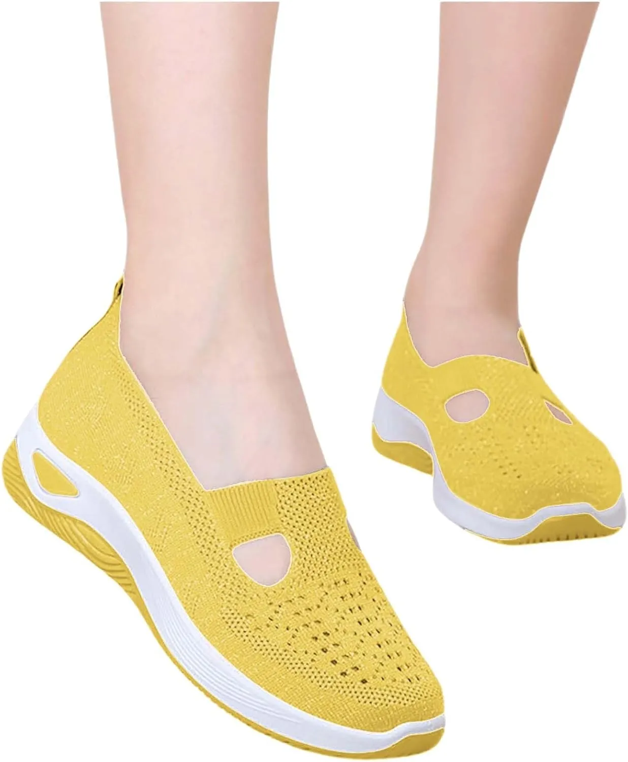 Women's Woven Orthopedic Breathable Soft Sole Running Shoes for Men Comfort Men's Casual Shoes Platform Sneakers Brown Tennis Shoe White Loafers