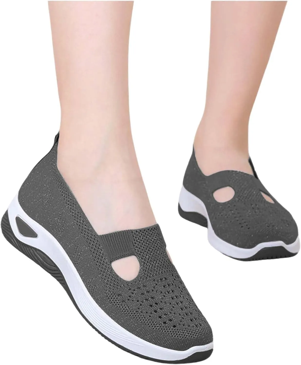 Women's Woven Orthopedic Breathable Soft Walking Womens Tennis Shoes Lether Shoes Dressy Casual Walking Sneakers Waterproof Tennis Shoe Loafers Shoe