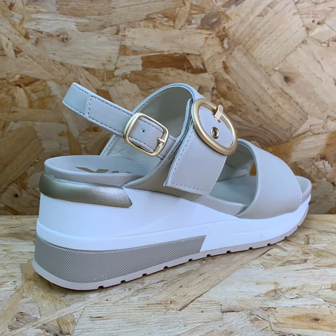 Xti Womens Fashion Wedge Sandals - Ice
