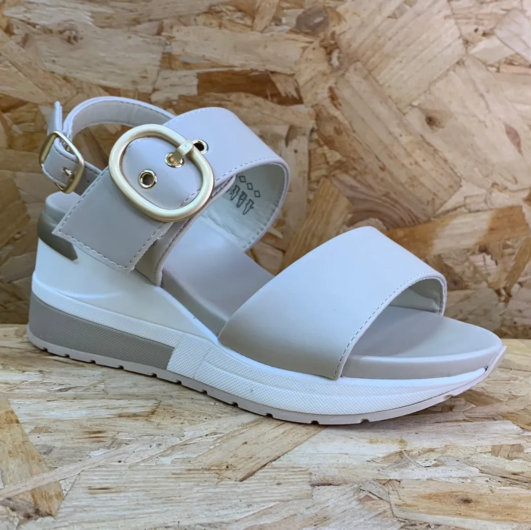 Xti Womens Fashion Wedge Sandals - Ice